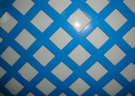 Fogli di maglia perforati quadrati bianchi con rivestimento in PVC