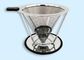Filtro igienico riutilizzabile del caffè di acciaio inossidabile del metallo verso l'esterno il diametro 89mm-220mm