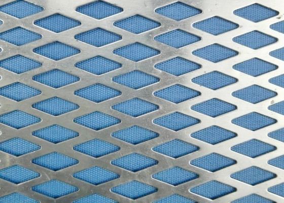 Filtro Diamante perforato perforato lamiera di maglia di metallo lunghezza personalizzata 0.1mm dimensione del foro