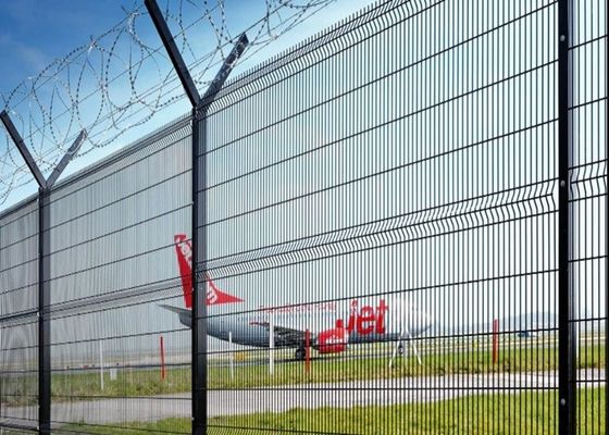 Acciaio al carbonio PVC rivestito con maglia di filo saldato antirruggine per recinzione di sicurezza