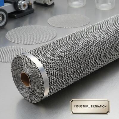 Maglia di filtro in acciaio inossidabile resistente realizzata con materiali SS304 e SS316 per applicazioni industriali di setacciatura e filtrazione