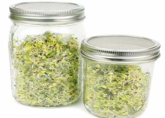 Schermo rotondo del metallo di 304SS Mason Jar Sprouting Lids With non che arrugginisce