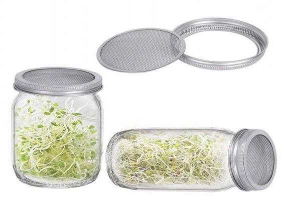 Schermo rotondo del metallo di 304SS Mason Jar Sprouting Lids With non che arrugginisce