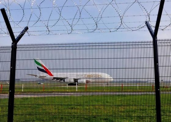 cavo rivestito di plastica 5.2m Mesh Panels Airport Security Mesh di 4.0m che recinta i pannelli