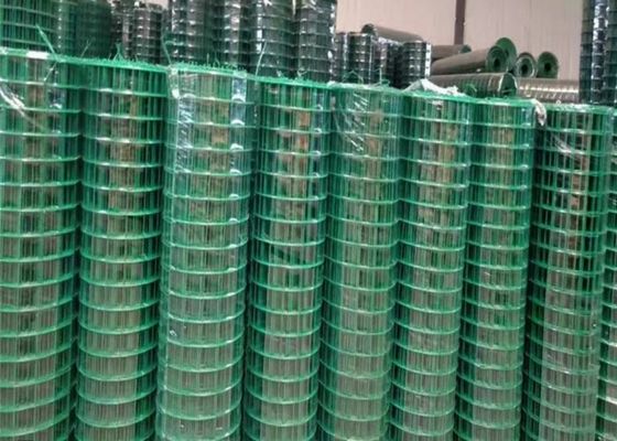 Rulli di rete di filo di acciaio saldata verde per recinzioni a carbonio