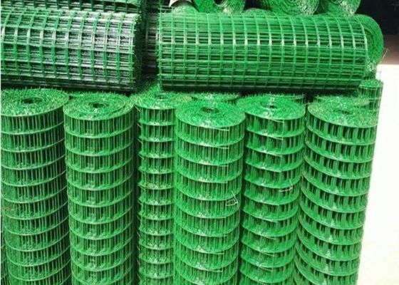 Rulli di rete di filo di acciaio saldata verde per recinzioni a carbonio