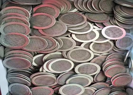 Griglia di schermo a filtro quadrato con tessuto semplice per filtrazione industriale