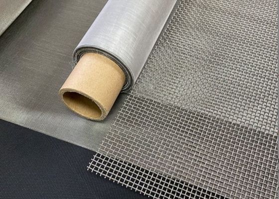 Filtro di maglia di filo resistente agli acidi e alle acque alcaline Aperture 10-100 Conteggio di maglie e permeabilità all'aria 1,8-6,0