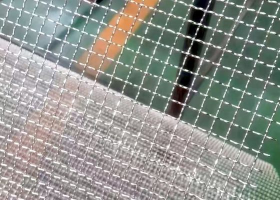 Schermo a maglia di filo tessuto curvo a capo piatto con costruzione resistente alla corrosione