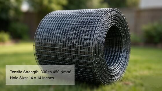 Rulli di maglie saldate galvanizzate con saldatura elettrica e resistenza alla trazione di 300-450 N/mm2 per recinzioni di cortile