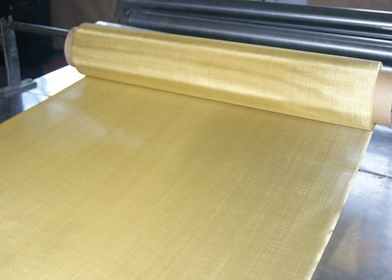 Alto panno d'ottone decorativo luminoso 1m-50m di Mesh Roll Woven Wire Screen del cavo
