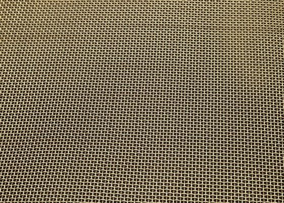 Cavo tessuto d'ottone ad alta densità Mesh Woven Metal Mesh Fabric per filtrazione fine