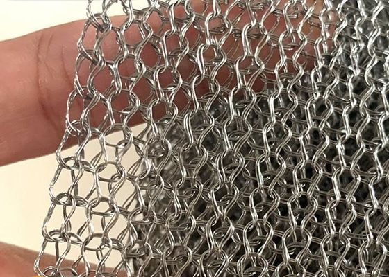 Multi resistenza tricottata dell'alcali di Mesh Flat Type del cavo di acciaio inossidabile del filo