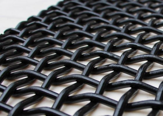 Schermo a maglia di filo tessuto resistente alla corrosione con maglia quadrata per schermo vibrante di tipo gancio a 30° 180°