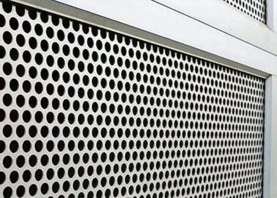 lamiera piana punzonata metallo lucido verniciato a polvere zincato spessore da 0,5 mm a 10 mm adatta per applicazioni di controllo del rumore e di sicurezza