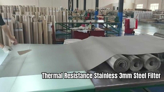 Rete filtrante in acciaio inossidabile da 3 mm con resistenza termica